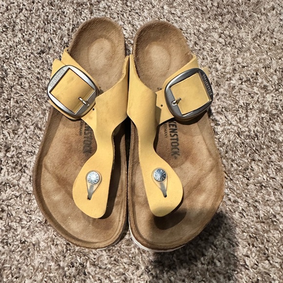 Birkenstock Tan Footbed Sandals - Picture 2 of 4